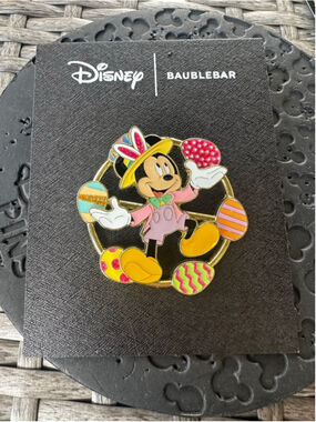 Disney Baublebar Mickey Easter Spinner Pin